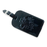 Leather Luggage Tag (Black) FREE GIFT